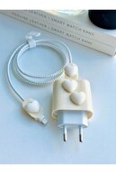 مدل قلب ست محافظ شارژر 5 تکه سازگار با شارژر آیفون 18/20 وات-thumb