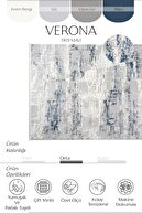 ورونا 1909 فرش اتاق نشیمن آبی راهرو برش رانر بافت نرم بدون لغزش فرش ماشینی بافته شده ضد گرد و غبار-thumb