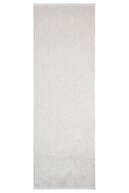 فرش بافته شده فرش بافته شده در راهرو اسکاندیناویایی با بافت نرم طبیعی فرفری بژ سفید-thumb