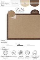 شمع مادرید M310 گرد و غبار نمی دهد، به راحتی تمیز می شود فرش سیسال وارداتی با بافت کاهی گره ریز-thumb