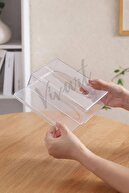 Clear Napkin Organizer Z نگهدارنده دستمال کاغذی با رویه طرح دار-thumb