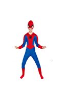Spiderman Kostümü Örümcek Adam Çocuk Kostümü Maskeli