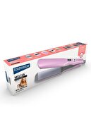 صفحه نمایش دیجیتال تورمالین سرامیکی یونی صاف کننده مو صورتی-thumb