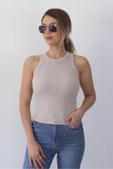 زیرپیراهن دنده نخی ممتاز 3 تایی زنانه سفید، مشکی، بژ-thumb