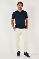 یقه گرد 100% نخی اسلیم فیت تی شرت پایه تی شرت مردانه 59020001-thumb