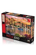 Ks Games 11308 Ks, Harbour Sunset , 2000 Parça Puzzle