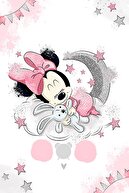 on the clouds Minnie Mouse Bulut Tavşan Halı Dijital Baskı Yıkanabilir Kaymaz Taban Çocuk Odası Halısı