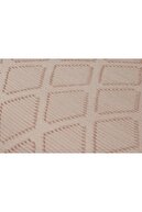 YGT Home Stil Jakarlı Çift Kişilik Yatak Örtüsü Takımı 3 Parça Bohem Bej | Pike Takımı - 2