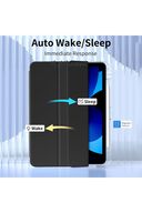 iPad Air 4/5/6 نسل iPad Air 11 M2/M3 محفظه شارژ قلم مغناطیسی حالت خواب هوشمند شفاف-thumb