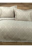 YGT Home Stil Jakarlı Çift Kişilik Yatak Örtüsü Takımı 3 Parça Bohem Yeşil | Pike Takımı - 1