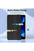 iPad Air 4/5/6 نسل iPad Air 11 M2/M3 محفظه شارژ قلم مغناطیسی حالت خواب هوشمند شفاف-thumb