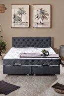 سرویس خواب سر تخت دو پایه Eylül لتتو، آنتراسیت-thumb