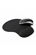 Ecuy Siyah Jel Bilek Destekli Mouse Pad Kaymaz Taban Rahat Kullanımlı Mous Ped