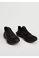Mango Erkek Siyah Kalın Tabanlı Spor Ayakkabı