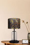 آباژور شیشه ای راه راه مشکی شفاف Monarch-thumb