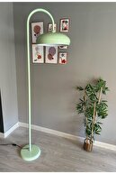 چراغ کف نعنایی فلزی تزئینی مدرن چراغ کف اتاق مطالعه اتاق نشیمن-thumb