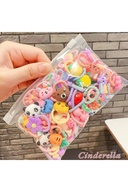 ست سگک های الاستیک دخترانه با دوام رنگارنگ ترکیبی مدل 60 - سگک های الاستیک بچه ناز-thumb