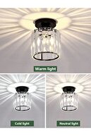 سنگ لوکس کریستال مدرن سقف Plafonier آشپزخانه اتاق نشیمن راهرو راهرو سنگ لوستر مشکی-thumb