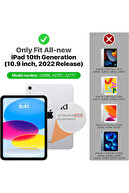 iPad 11 A16 2025 10. Generation 10.9 Case Pen Pen Part Tri Folding Stand با پوشش حالت خواب-thumb