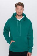 یونیسکس اورسایز ژاکت پنبه ای نرم با بافت نرم با کلاه سبز با داخل پشمی-thumb