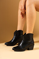 چکمه و بوت وسترن کابوی سیاه فصل جدید زنانه با 2 کاربرد متفاوت-thumb