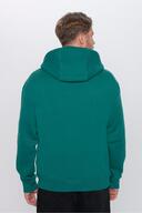 یونیسکس اورسایز ژاکت پنبه ای نرم با بافت نرم با کلاه سبز با داخل پشمی-thumb