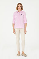 پیراهن آستین بلند صورتی زنانه 502888851-VR041-thumb