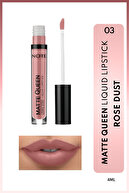 رژ لب مات کویین رژ لب مایع مات دائمی - 03 Rose Dust - Nude-thumb
