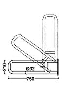 WC Paper Hingor Holder Natbled Holder Bar از قطر Q32-thumb