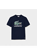 تیشرت معمولی مردانه فیت یقه گرد با چاپ سرمه ای-thumb