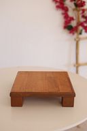 3 Risus ، 17x25 cm Risus ، 25x25 cm cm Tiyos Wooden Service Plate Plate