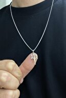 گردنبند زنجیری لذیذ نقره poseidon spear uc555e663-thumb