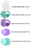 ست بادکنک فلزی مفهومی پری دریایی-thumb