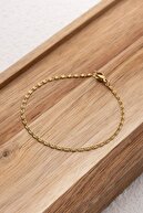 گیره کاغذ نازک استیل مدل دستبند زنجیری حلزون مینیمال زنجیر ضد لکه 2mm 17cm+4cm&21cm-thumb