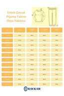 ست لباس خواب آستین بلند یقه گرد پسرانه چاپ نخی 9608 سبز-thumb