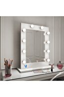 Vizyon Park Home Işıklı Kulis Makyaj Aynası 65x45 Cm