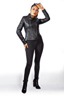 کت چرم مشکی چرم اصل Duarte-thumb