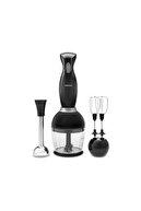 Pro - Midi Plus 3 Blender Set Shiny Black 1000w-thumb