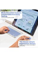 سازگار با همه دستگاه ها صفحه کلید بلوتوث بی سیم و ماوس تنظیم رایانه لوحی iPad Galaxy Honor Redmi-thumb