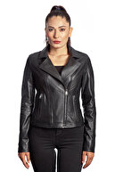 کت چرم مشکی چرم اصل Duarte-thumb