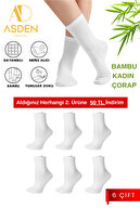 6 PAIRS WHITE