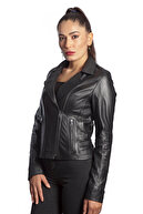 کت چرم مشکی چرم اصل Duarte-thumb