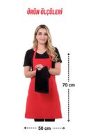 ست پیش بند آشپزخانه با رخت آویز ستاره ای و حوله (پیش بند حوله ای)-thumb