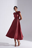 لباس نامزدی ژاکارد قرمز RACHEL-thumb