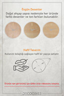 ساعت دیواری چوبی با چوب لباسی تزئینی چرمی-thumb