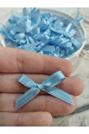 50 Fuchsia Pink Tiny 3.5x 4 سانتی متر روبان تزئینات هدیه کمان-thumb