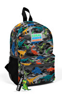 Grey Camouflage Dinosaur Pattern