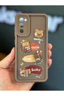 محافظ دوربین طرح دار با طراحی سازگار با Galaxy S20 Fe خرس عروسکی قهوه ای رنگ نرم-thumb