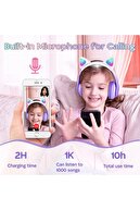 هدفون بلوتوث کودک هدفون Cat Pro 5.0 هوشمند RGB LED جزئیات بلوتوث بی سیم-thumb