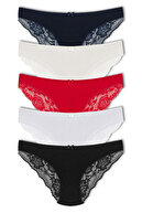 Navy Blue Ecru Red White Black